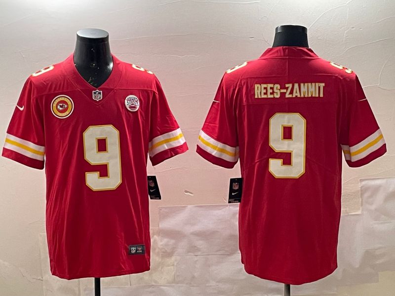 Men Kansas City Chiefs #9 Rees-Zammit Red Second generations 2025 Nike Limited NFL Jersey style 6